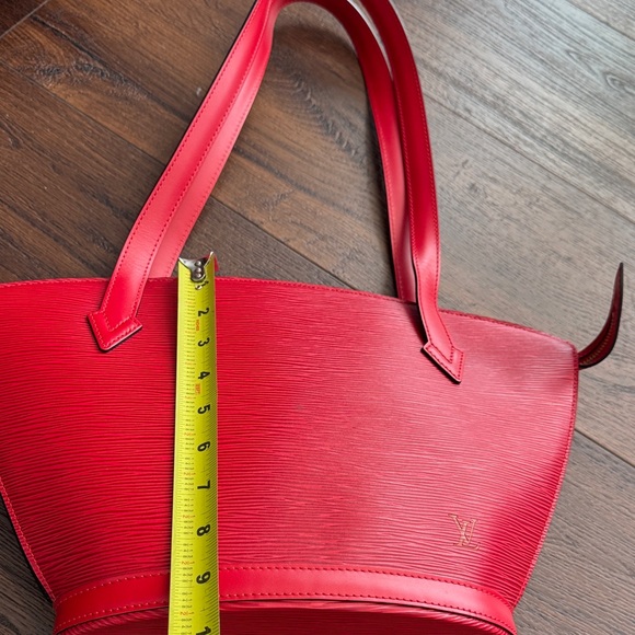 Louis Vuitton Authentic Saint Jacques Epi Leather Red Shoulder Bag with Dust Bag - Picture 8 of 13
